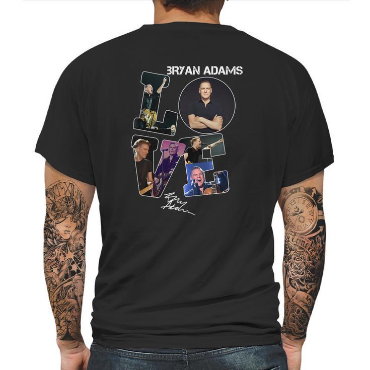 Love Bryan Adams Signature Mens Back Print T-shirt