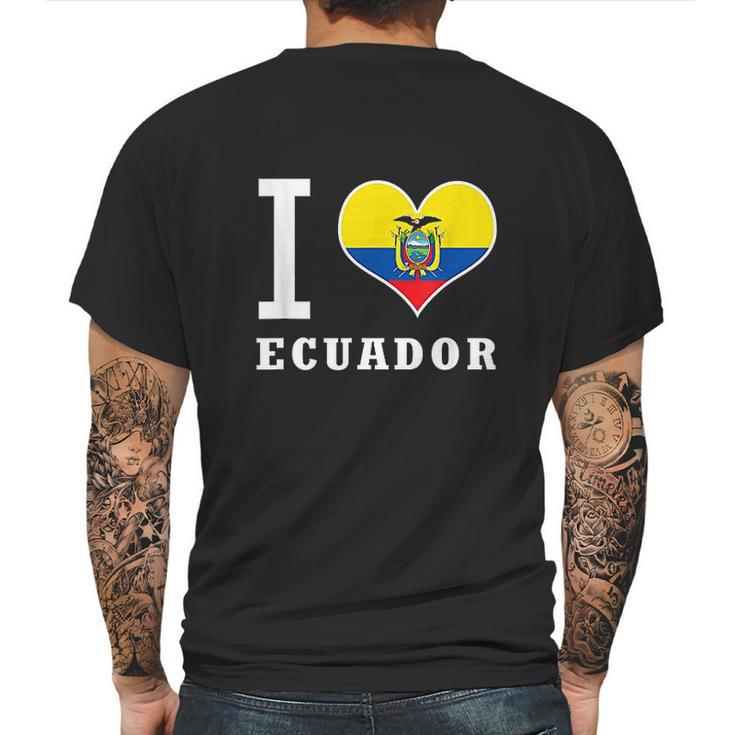 I Love Ecuador Yo Amo Ecuador Camiseta Mens Back Print T-shirt