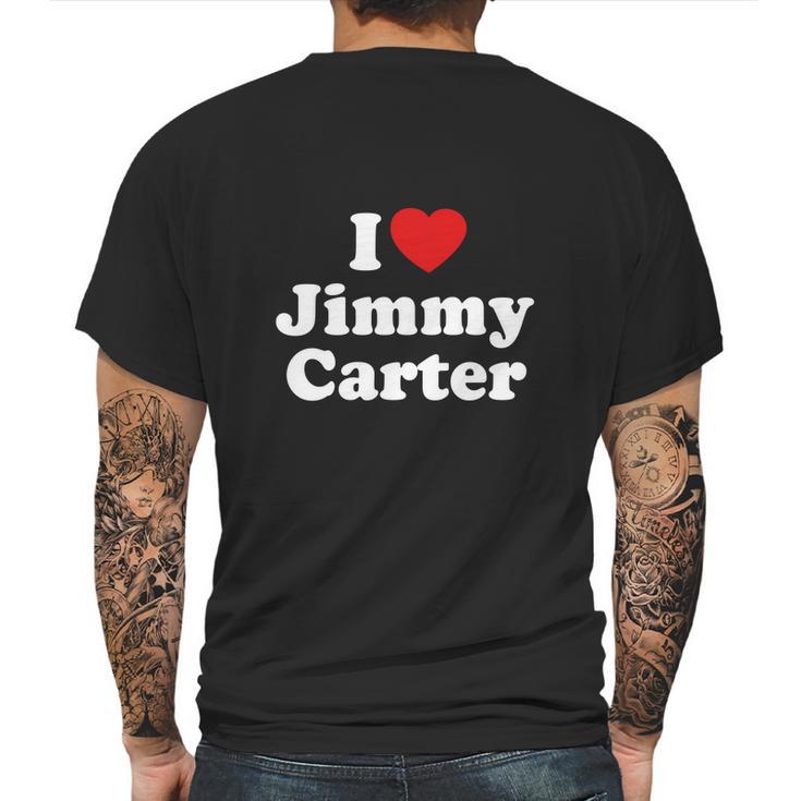 I Love Jimmy Carter Heart Funny T-Shirt Mens Back Print T-shirt