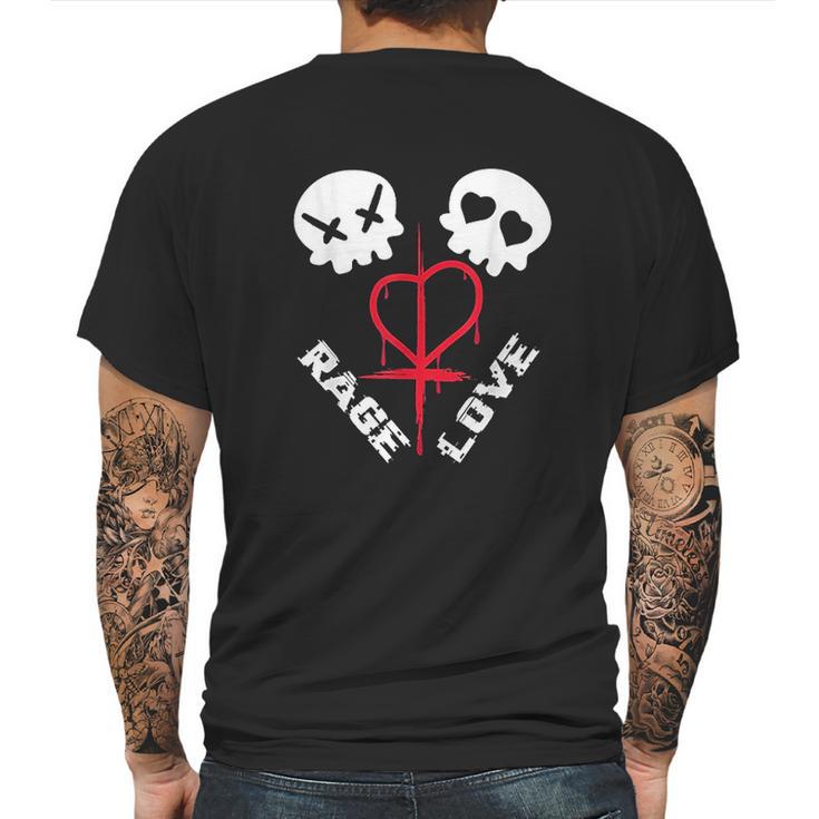 Love And Rage Emo Or Teenager Mens Back Print T-shirt