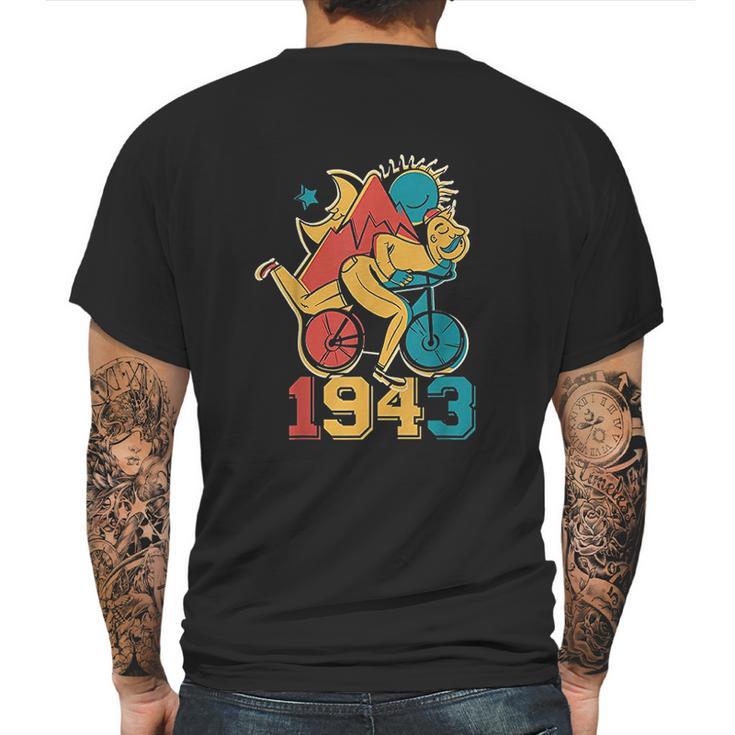 Lsd Bicycle Day 1943 Vintage Psychedelic Psychonaut Gift Mens Back Print T-shirt