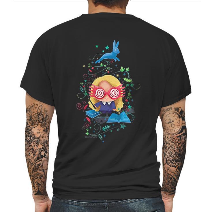 Luna Lovegood Chibi Mens Back Print T-shirt