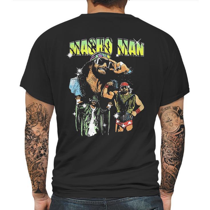 Macho Man Art Mens Back Print T-shirt