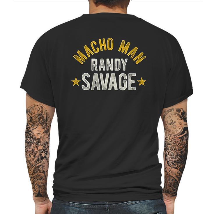 Macho Man Randy Savage Mens Back Print T-shirt