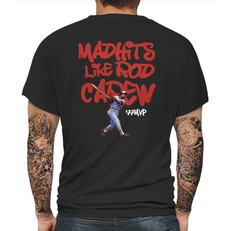 Mad Hits Like Rod Carew Shirt Mens Back Print T-shirt