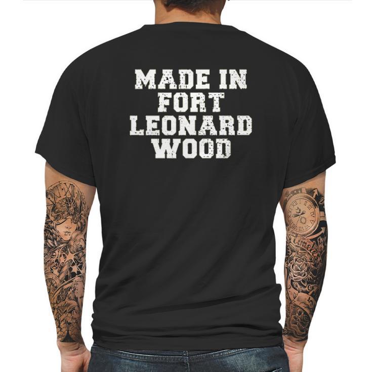 Made In Fort Leonard Wood Mens Back Print T-shirt