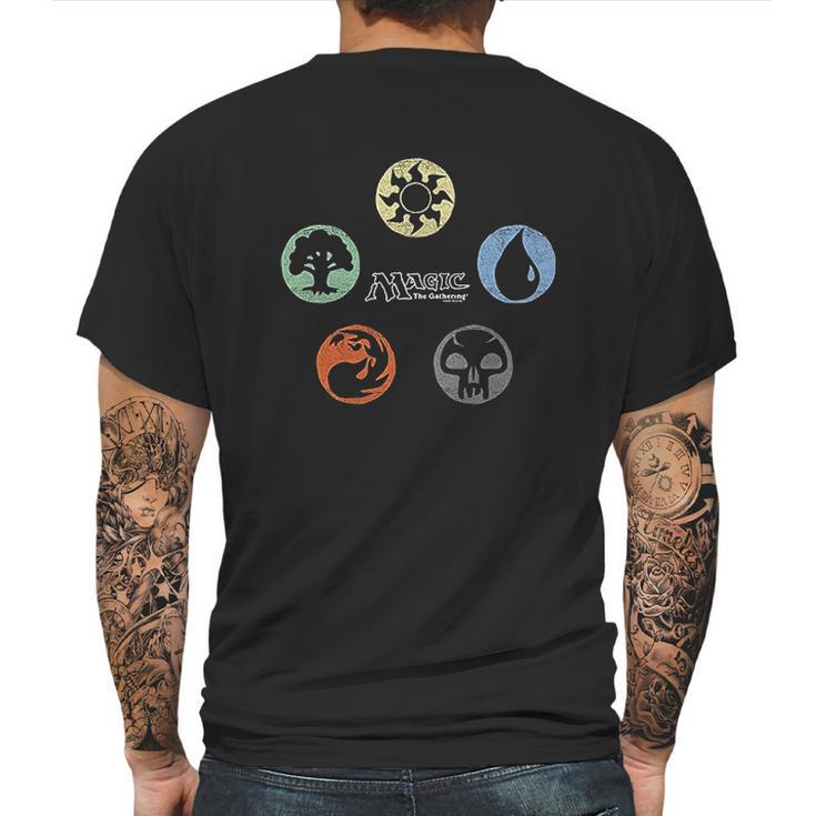 Magic The Gathering 5 Colors Mens Back Print T-shirt