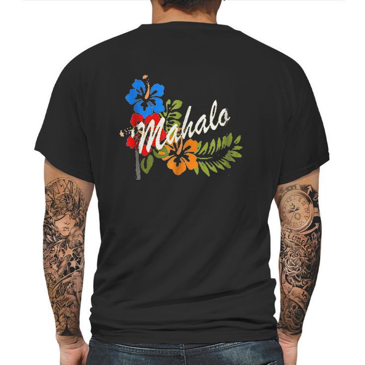 Mahalo Aloha Hawaiian Mens Back Print T-shirt