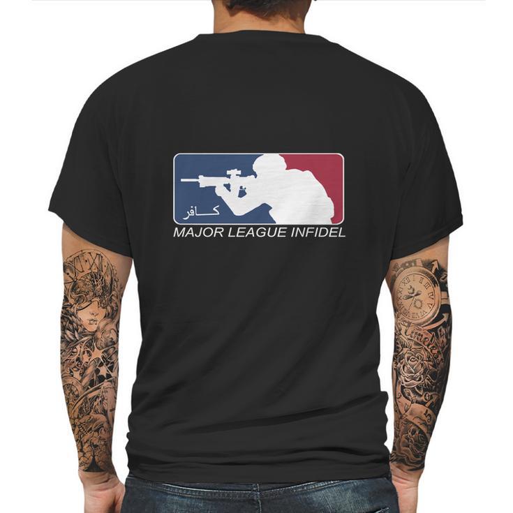 Major League Infidel Shirts Mens Back Print T-shirt