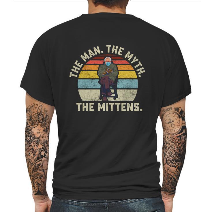 The Man The Myth The Mittens Bernie Sanders Mood Meme Gift Graphic Design Printed Casual Daily Basic Mens Back Print T-shirt