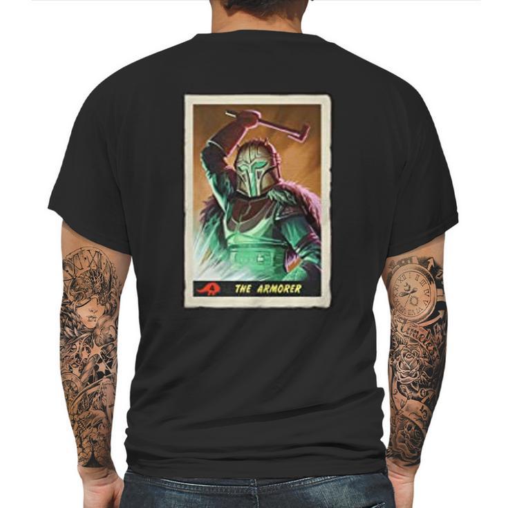 The Mandalorian The Armorer Trading Card Mens Back Print T-shirt