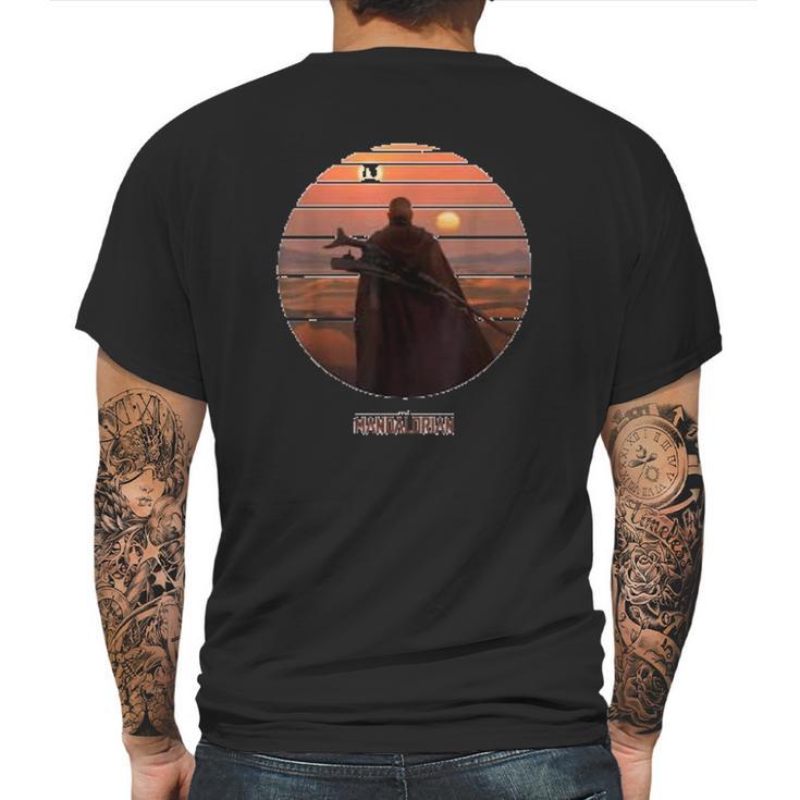 The Mandalorian Boba Fett On Tatooine Mens Back Print T-shirt