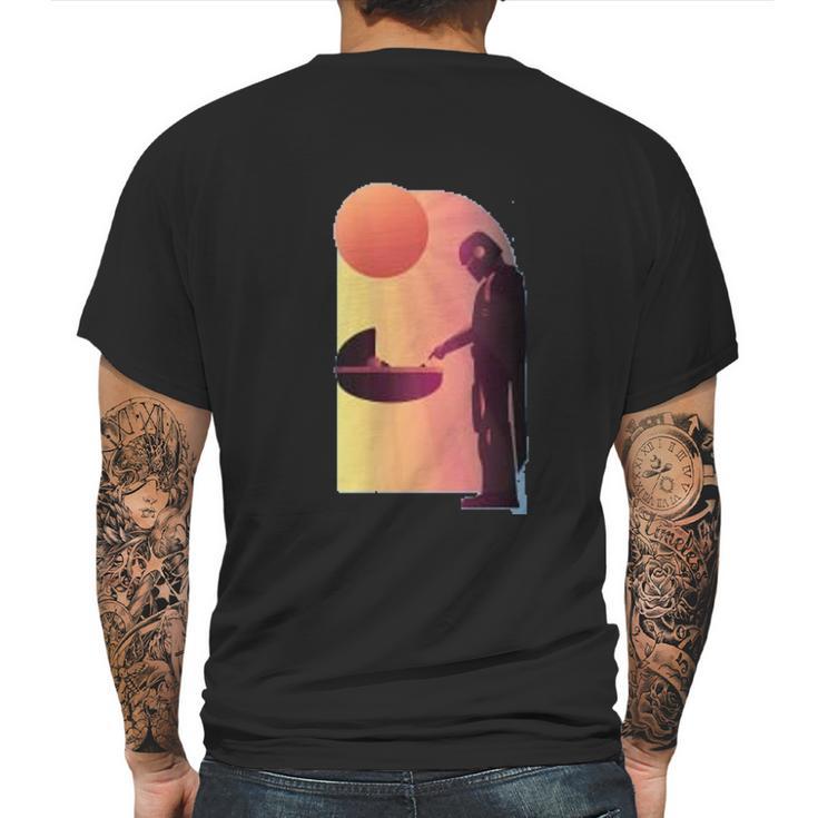 The Mandalorian The Child Discovery Silhouette Mens Back Print T-shirt