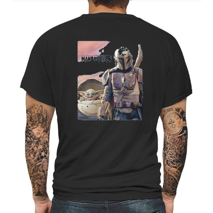 The Mandalorian The Child Painting Mens Back Print T-shirt