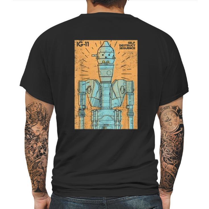 The Mandalorian Ig 11 Self Destruct Sequence Mens Back Print T-shirt