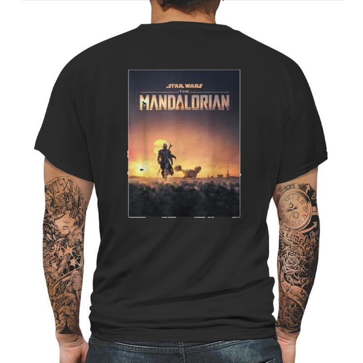 The Mandalorian Poster Mens Back Print T-shirt