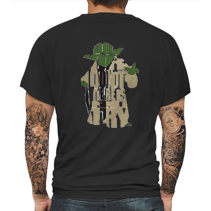 The Mandalorian There Is No Try Mens Back Print T-shirt