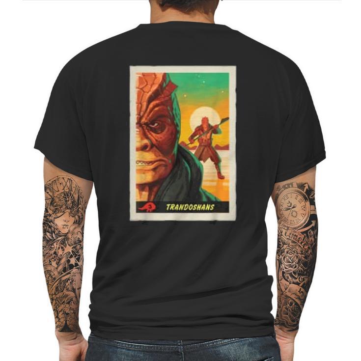 The Mandalorian Trandoshans Trading Card Mens Back Print T-shirt