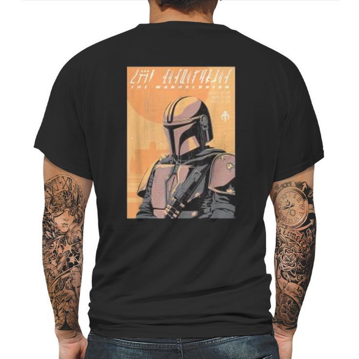 The Mandalorian Vintage Poster Mens Back Print T-shirt