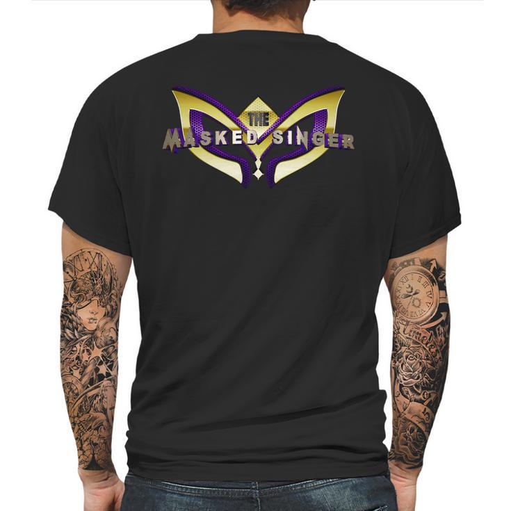 The Masked Singer Purple 3D Mens Back Print T-shirt