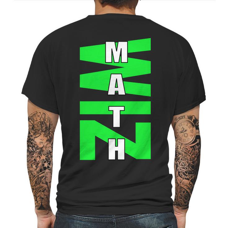 Math Wiz Logo Mens Back Print T-shirt