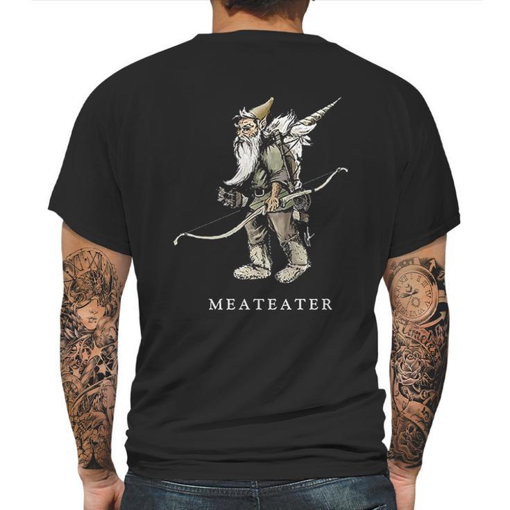 Meateater Gnome Packing Out A Unicorn Funny Mens Back Print T-shirt