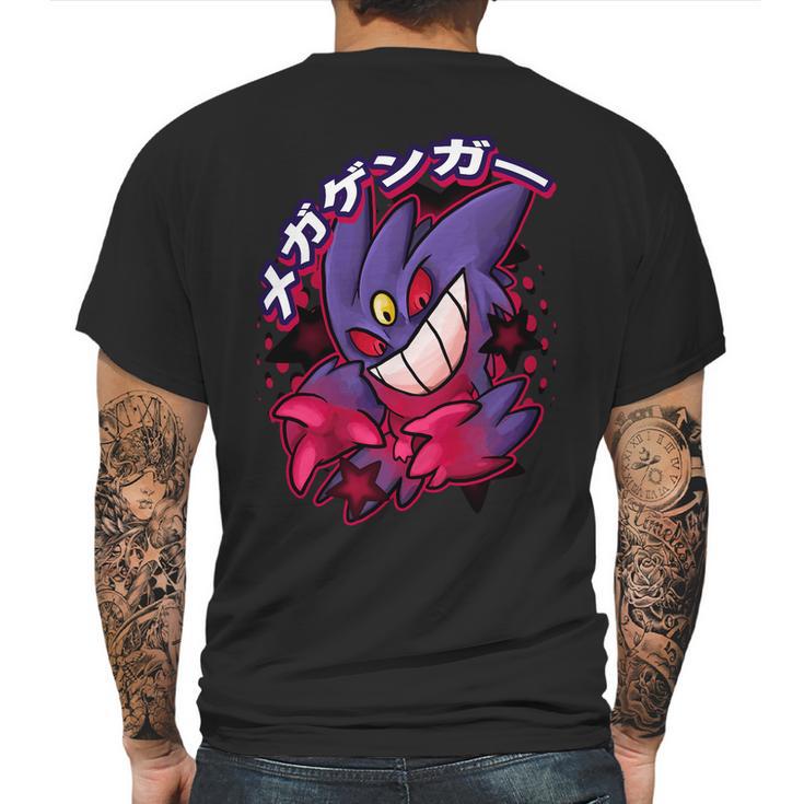 Mega Gengar Mens Back Print T-shirt