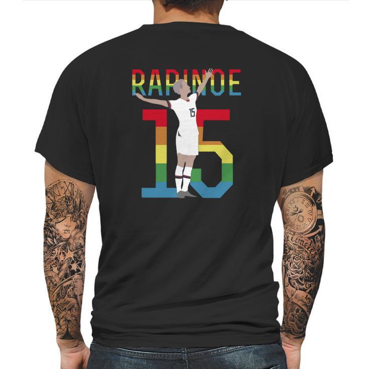 Megan Rapinoe Victory Pose Lgbtq Mens Back Print T-shirt