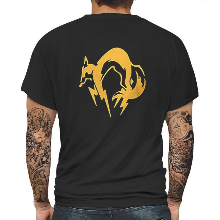 Metal Gear Solid Fox Slim Fit Mens Back Print T-shirt