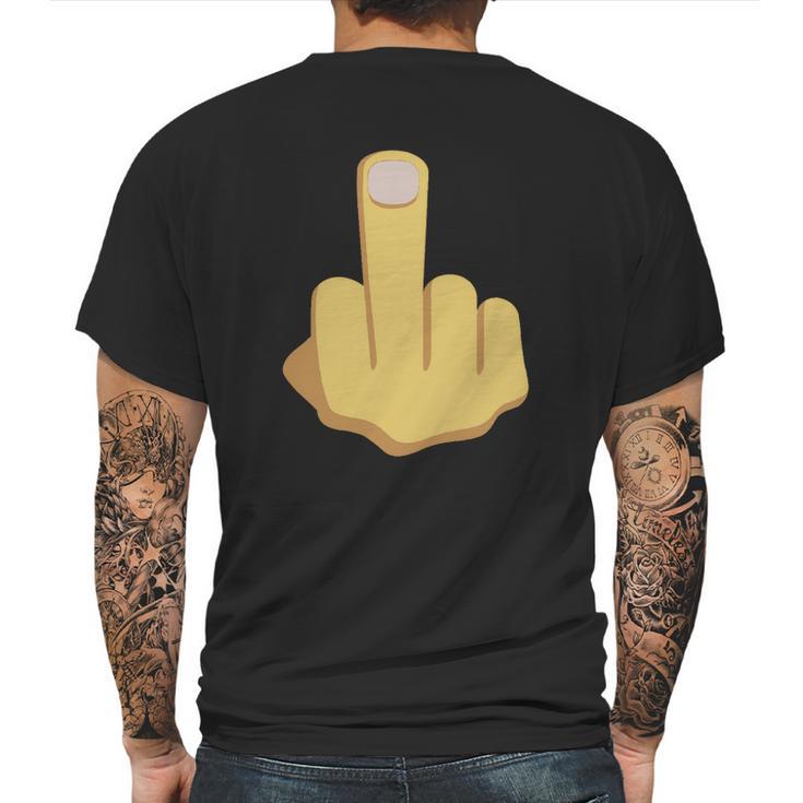 Middle Finger Emoji Tshirt Mens Back Print T-shirt