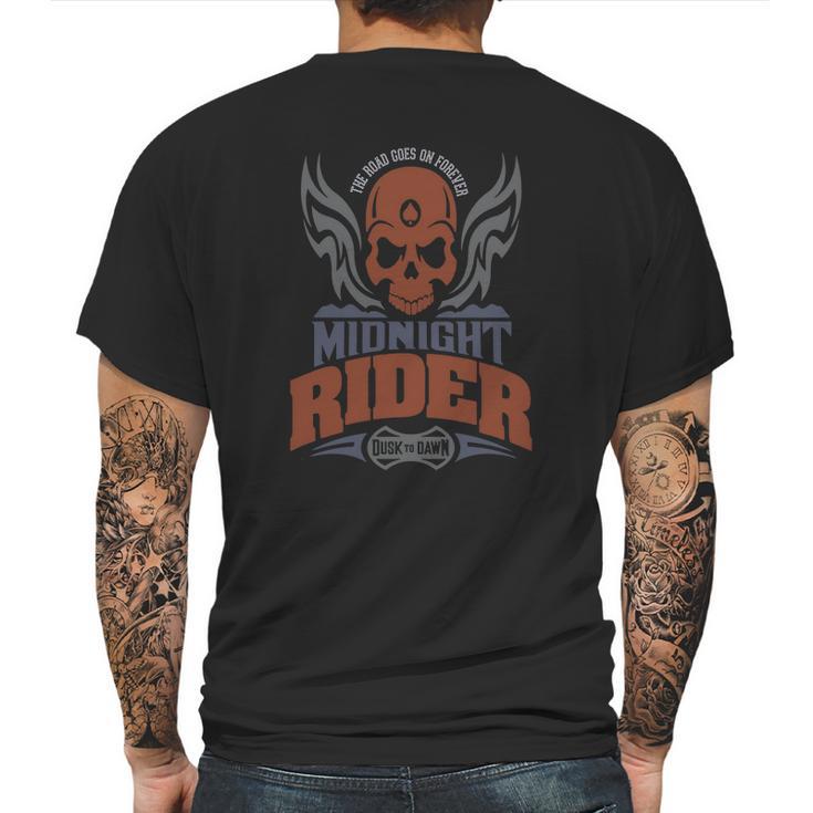 Midnight Rider Mens Back Print T-shirt