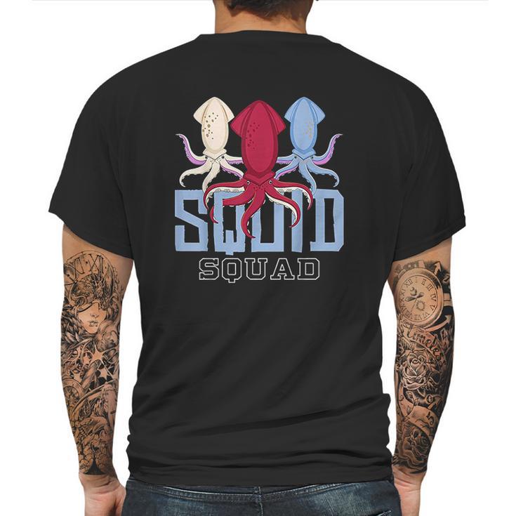 The Mighty Squid Squad Octopus Gift Mens Back Print T-shirt