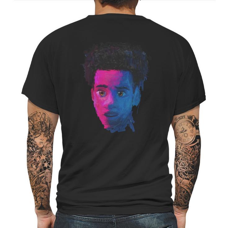 Miles Morales Portrait T-Shirt Mens Back Print T-shirt