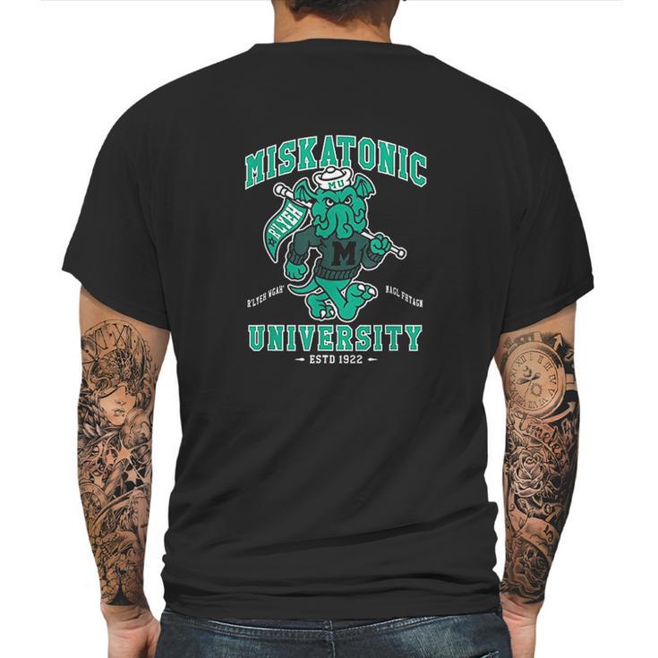 Miskatonic University Cthulhu Creepy Cute Monster Mens Back Print T-shirt