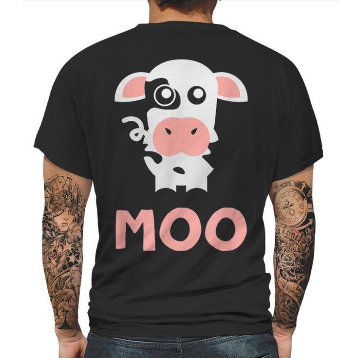 Moo Cow  Farm Animals For Toddlers T Fam Girl Mens Back Print T-shirt