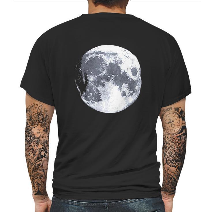 The Moon Nasa Photography Astronomy Space Nerd Mens Back Print T-shirt