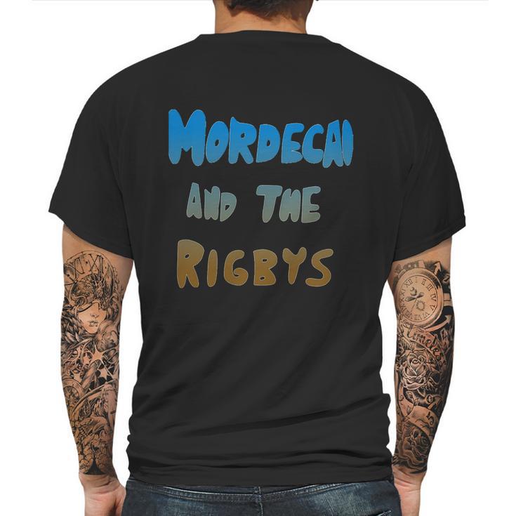 Mordecai And The Rigbys Mens Back Print T-shirt