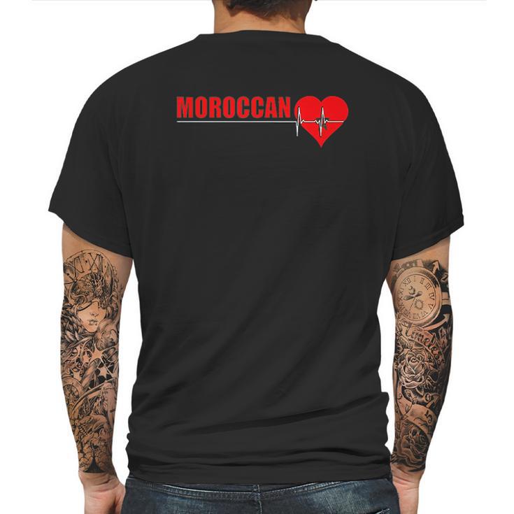 Moroccan Culture Family Roots Mens Back Print T-shirt