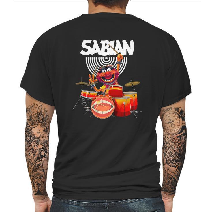 The Muppet Show Animal Playing Drum Sabian Shirtc Mens Back Print T-shirt