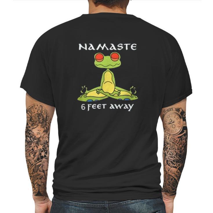 Namaste Social Distancing Mens Back Print T-shirt