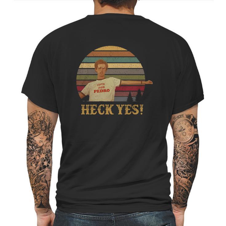 Napoleon Dynamite Jon Heder Vote For Pedro Heck Yes Mens Back Print T-shirt