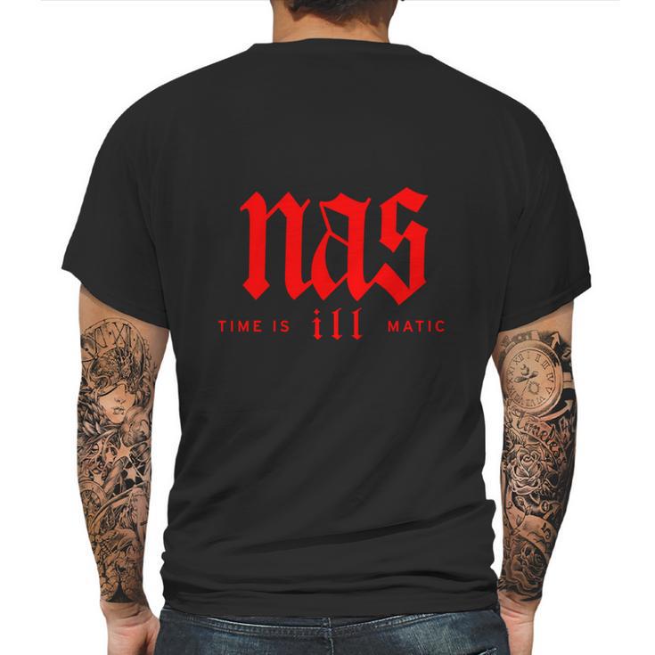 Nas Time Is Ill Matic Mens Back Print T-shirt