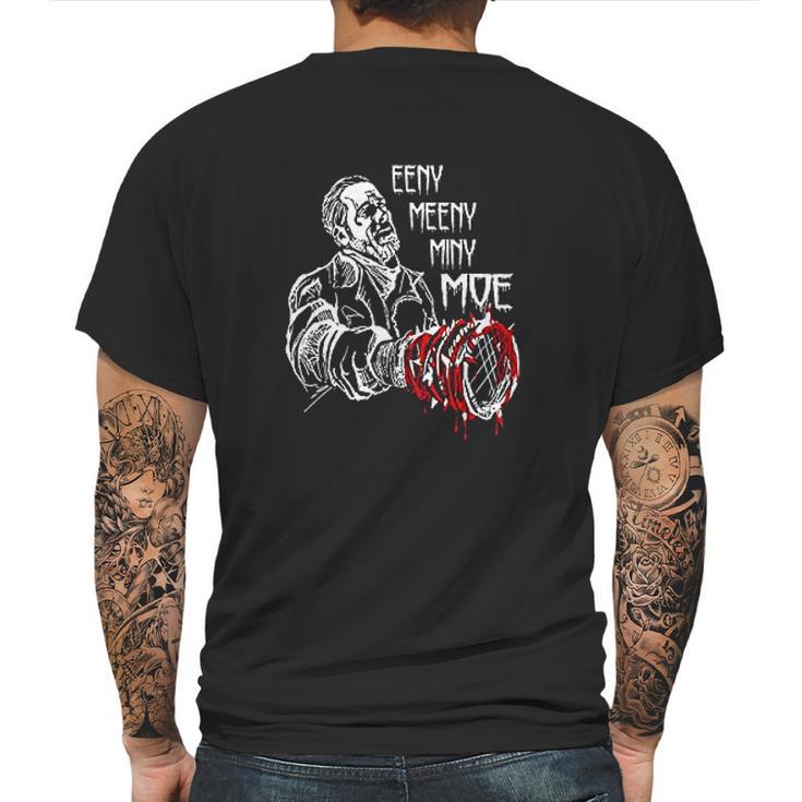 Negan Eeny Meeny Miny Moe Mens Back Print T-shirt