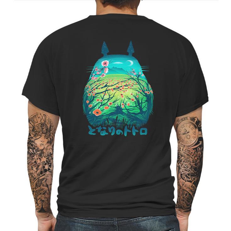 Neighbor Totoro T-Shirt Mens Back Print T-shirt