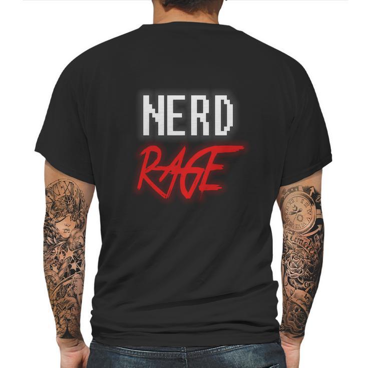 Nerd Rage Shirt Mens Back Print T-shirt