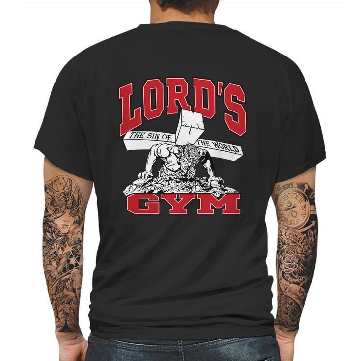 New Motivation Bodybuilder The Lords Gym Cool Design Mens Back Print T-shirt