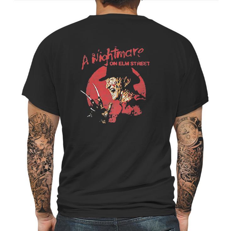 A Nightmare On Elm Street Freddy Circle Mens Back Print T-shirt