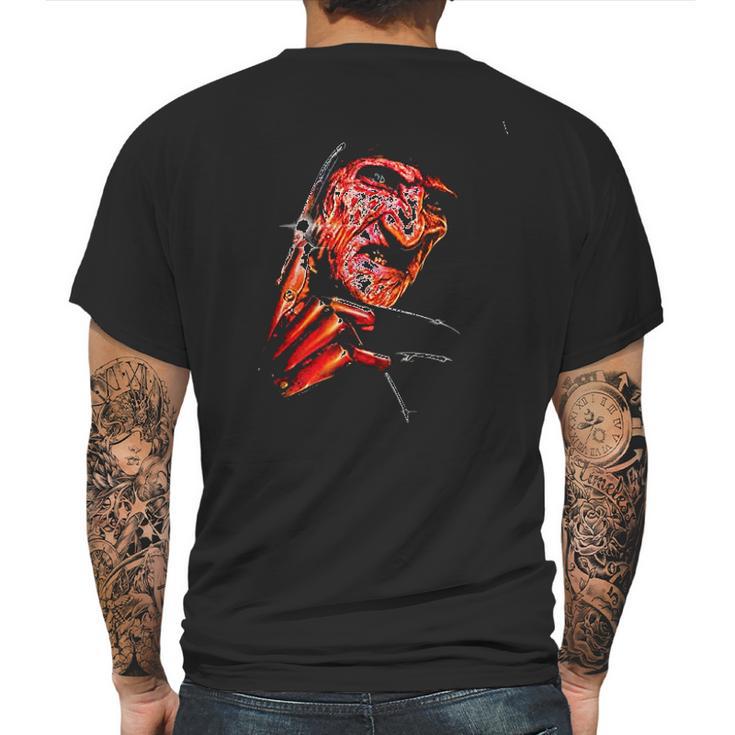 Nightmare On Elm Street Freddys Face Mens Back Print T-shirt