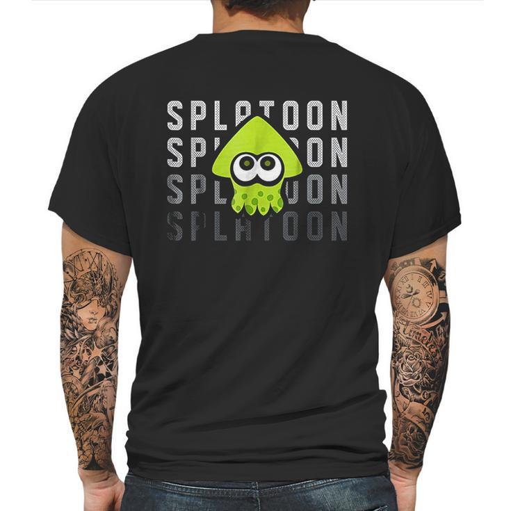 Nintendo Splatoon Gradient Green Squid Graphic Mens Back Print T-shirt