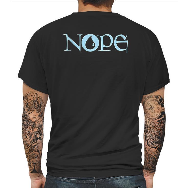 Nope | Blue Magic | Island Mana Symbol Mens Back Print T-shirt